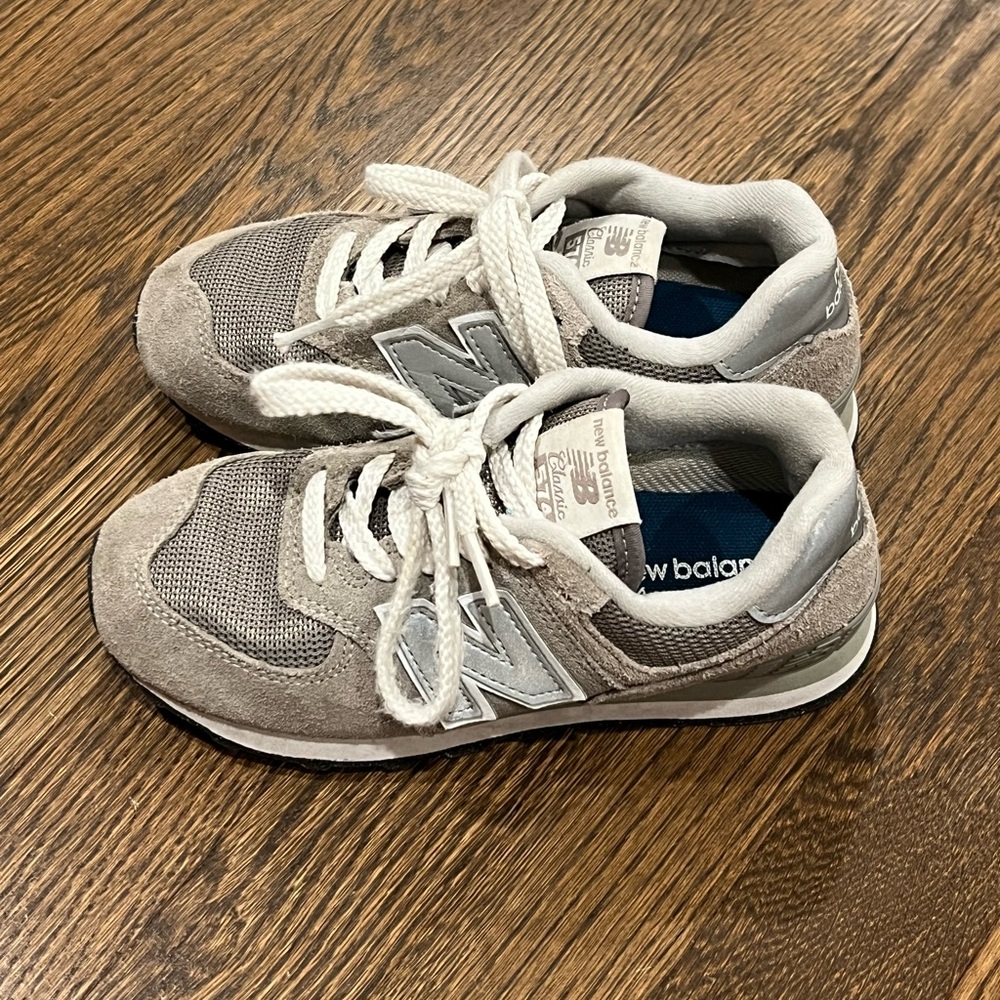 New Balance Kids' Sneakers in Gray and White